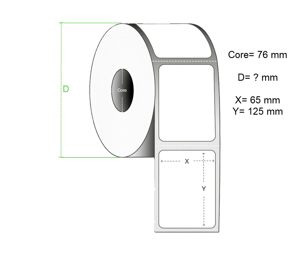 Muovitarra PET White TC50 RP-37S HD70Wh  65x125/1000