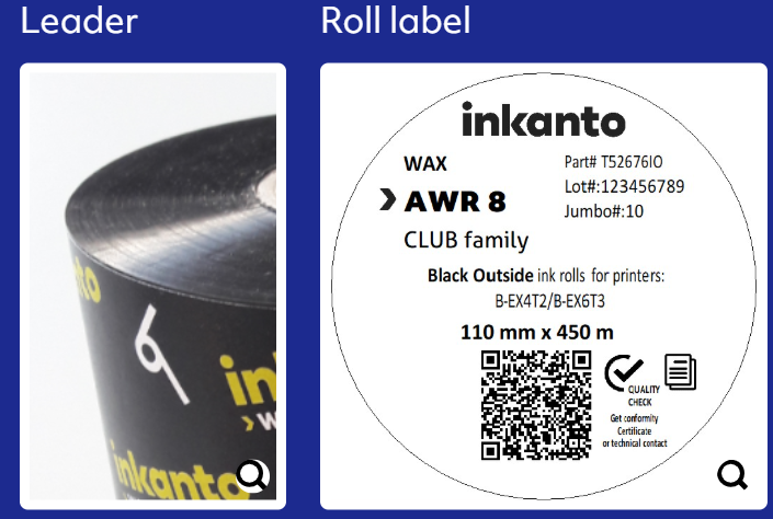 Armor Wax AWR8 (110 mm x 450 m) FLAT HEAD